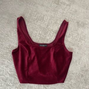 Velvet material shirt